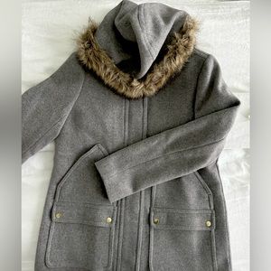 Jcrew Heather Gray Wool Coat - image 1